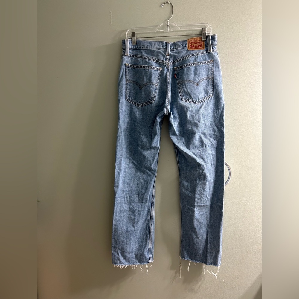 Levi’s low pro straight leg jeans distressed busted knee - Picture 8 of 8